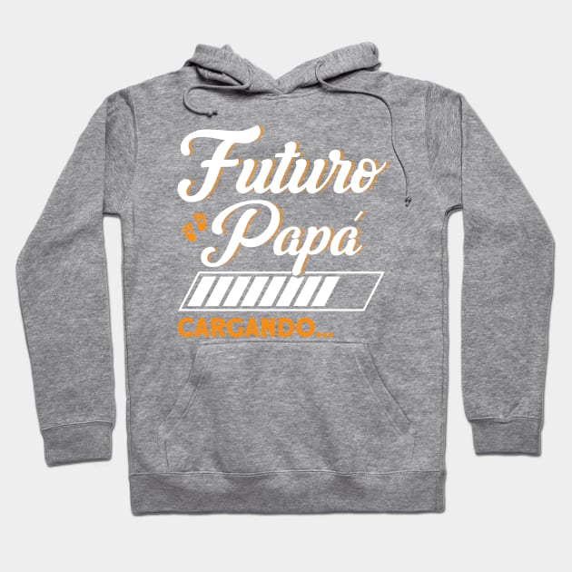 Futuro Papa Loading New Dad Father Pregnancy Announcement Hoodie by Toeffishirts
